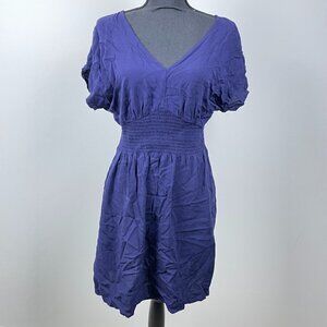 Bebop Women's Navy swim cover up dress Large